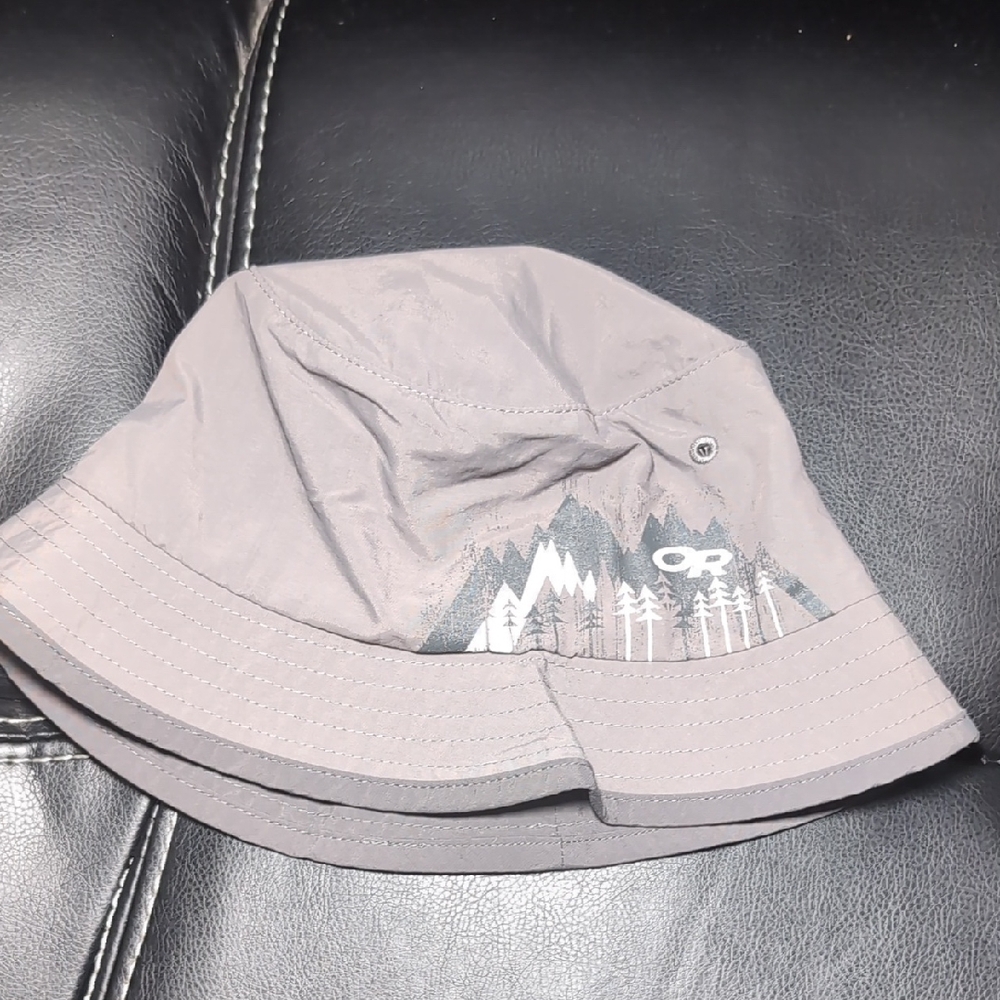 Outdoor Research Kids Solstice Sun Bucket Hat Pewter Small 1-3Y Toddler UPF50+